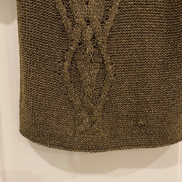 Gold Short Sleeve Sweater - Picture 5 of 10